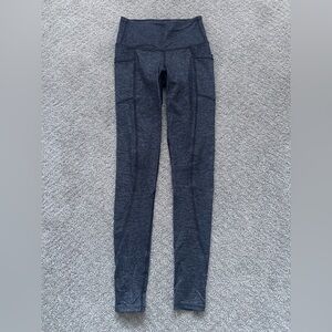 Athleta Pocket Leggings Style 349497 Heathered Black - XXS